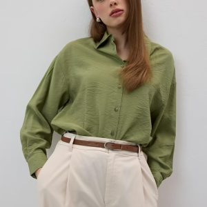 Chemise Fluide – Vert Olive
